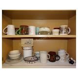 Mugs, ash trays, S & P shakers, cat dishes, etc.