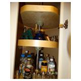 Napkin holder, s&p shakers, votive, contents of
