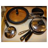 Pots & Pans , skillets, contents of 2 drawers in