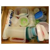 Plastic ware, pastry mats, contents of kitchen