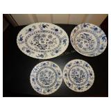 Blue Nordic Meakin England Stoneware 4 pcs.