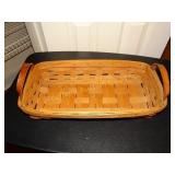19th Century hand made basket 16" L