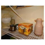 Plastic Ice bucket, Pasta maker, trays, asst.
