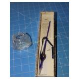 Venetian Glass Pen & Watermans Glass Ink Well