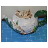 Hand Painted Takahashi Teapot 5" T