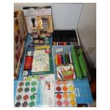 Ink pads, water color pencils, ink blending tool,