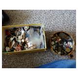 Asst. Buttons in tin & box