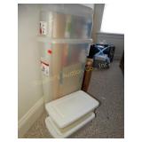 Wrap n craft container w/Asst. Wrapping paper , 2