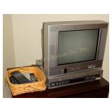 Toshiba TV 15", Sony DVD + Video Cassette w/