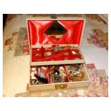 Jewelry Box w/costume Jewelry