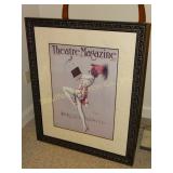 Theatre Magazine Poster framed & matted 30" x 37"