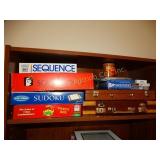 Games- Sequence, Scattergories, Rummy, Dominoes,
