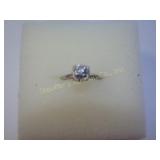 Diamond ring white gold, no markings center