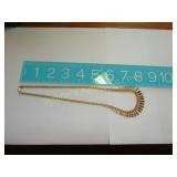 Gold necklace marked Italy 585 on clasp
