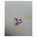 Single diamond earring 14K & diamond pendant