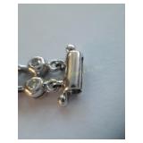 Bracelet white gold & diamond, no markings, 54