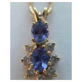 Gold necklace marked 14K Italy on clasp, with