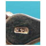 7 1/4" gold bracelet marked 14K Italy on clasp,
