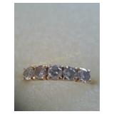 Diamond ring, size 8 1/2, 14K,