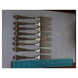 8 Dinner forks, International Silver, Joan of