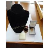 Necklace stand, ring box, foam ring holder &