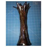 Carnival glass vase  12" T