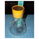 Vintage Pyrex glass Carafe 8" T