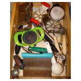 Kitchen utensils, contents of kitchen drawer
