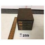 SMALL METAL HARDWARE CABINET
