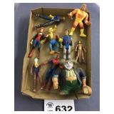 Nine out of box Box misc. action figures