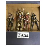 Four out of box Box misc. action figures