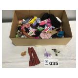 ASSORTMENT OF DOLL ACCESSORIES, CLOTHES