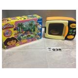 DORA PLAY-DOH, TOY MICROWAVE