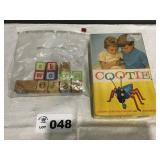 VINTAGE COOTIE GAME, BLOCKS