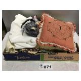 BLANKETS, PILLOWS, CURTAIN TIE BACKS