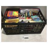 CRATE OF PAPERBACK BOOKS