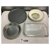 BAKING DISHES, PIE PANS, COOKIE SHEETS