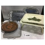 PLATTERS, TV TRAYS