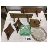 SHELVES, ASHTRAYS, SCONCES, NAPKIN HOLDER