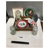 CHRISTMAS PLATES AND CONTAINERS