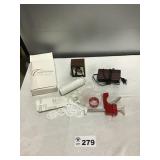 CAKE DECORATING KIT, MUSIC BOX, ALARM CLOCK