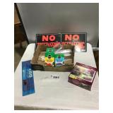 NO TRESPASSING SIGNS, TRIMMER, MIRACLE GRO, PUZZLE