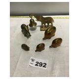 BRASS ELEPHANT FIGURINES