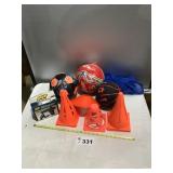 SOCCER BALLS, BAG, CONES, INFLATOR