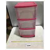 3 DRAWER PLASTIC CABINET