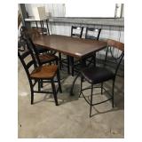 TALL TABLE WITH 6 CHAIRS