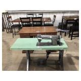 SINGER INDUSTRIAL SEWING MACHINE WITH TABLE