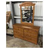 DRESSER WITH MIRROR