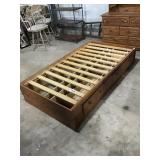 TWIN BED WITH DRAWERS