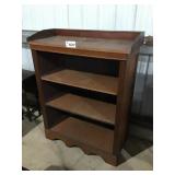 WOODEN SHELVING UNIT